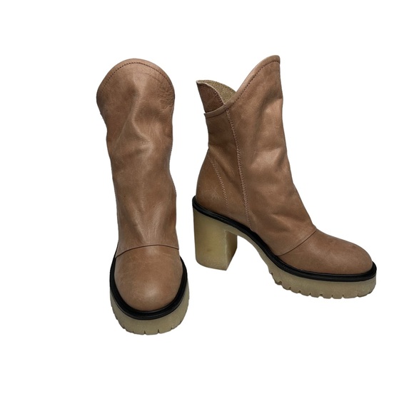 NWOT Free People Jack Zip Ankle Bootie Blush - Picture 6 of 15